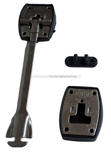 Afbeeldingen van Deurvastzetter, Deurhouder RVS 225MM Set