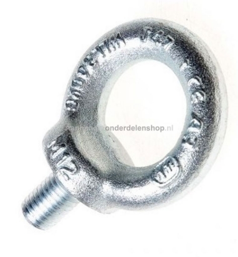 Afbeeldingen van Oogbout M12 Verzinkt