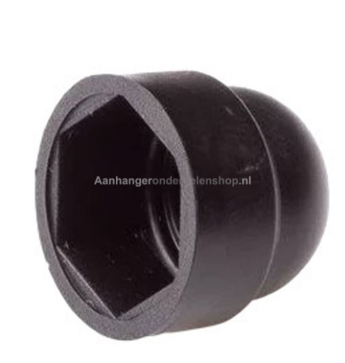 Afbeeldingen van Bout en Moerkappen M6 SW10  Zwart