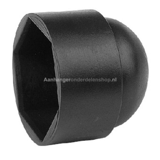 Afbeeldingen van Bout en Moerkappen M12 SW19  Zwart