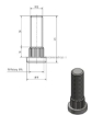Afbeeldingen van Persbout, Wielbout M12 x1.5  42MM