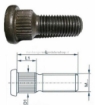 Afbeeldingen van Persbout, Wielbout M12 x1.5  35MM