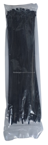 Afbeeldingen van Kabelbinders 4.8 x 370MM Zwart 100ST