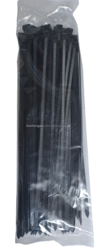 Afbeeldingen van Kabelbinders 7.6 x 370MM Zwart 100ST