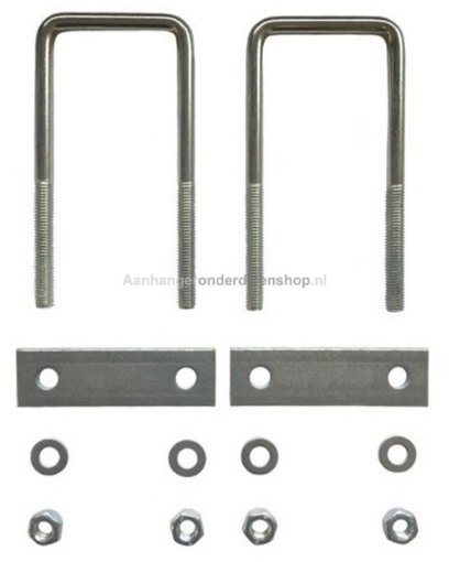 Afbeeldingen van Disselkist MontageSet U-bout M8 120x50MM