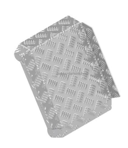 Afbeeldingen van Spatschild Aluminium 310 x 290MM Hapert