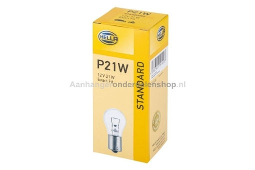 Afbeeldingen van Gloeilamp Hella 12V 21W 10 Stuks