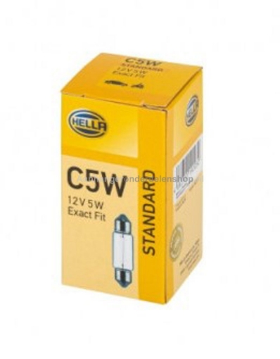 Afbeeldingen van Gloeilamp Hella 12V 5W  10 Stuks