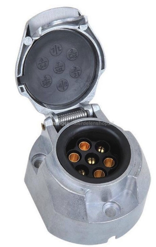 Afbeeldingen van Contrastekker 7 Polig + Mist. Metaal