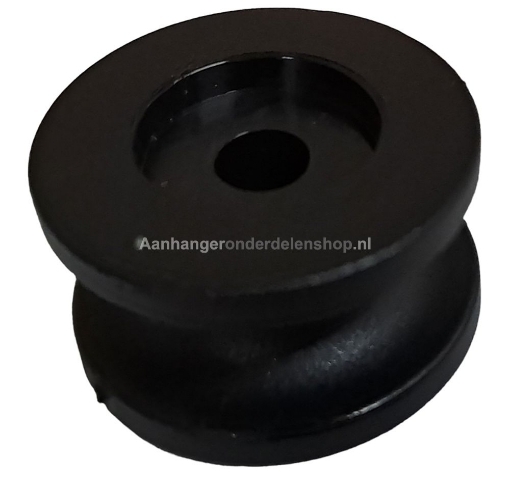 Afbeeldingen van Rondknop, Koordhouder, 2 x 25MM Zwart