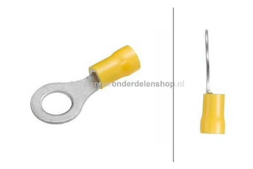 Afbeeldingen van Oogkabelschoen M8 Geel 10 stuks