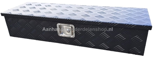 Afbeeldingen van Disselkist 900x380x170MM Aluminium Black