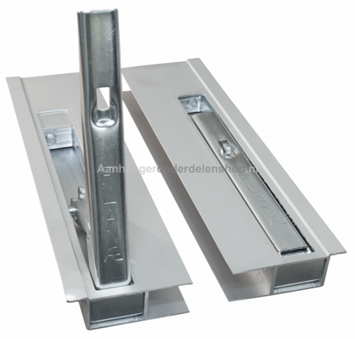 Afbeeldingen van Zijbordsluiting Aluminium 400MM Rechts