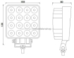 Afbeeldingen van Werklamp TruckLED L0081-B  16 x LED