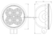 Afbeeldingen van Werklamp TruckLED L0094F-1  4 x LED