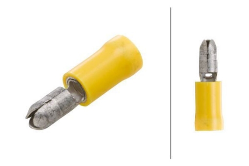 Afbeeldingen van Kogelstekker kabelschoen Ø 5mm²  Geel