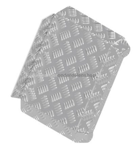 Afbeeldingen van Spatschild Aluminium 310 x 290MM Hapert