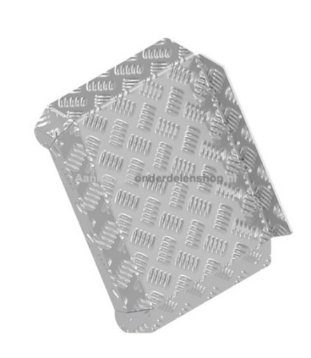 Afbeeldingen van Spatschild Aluminium 310 x 290MM Hapert