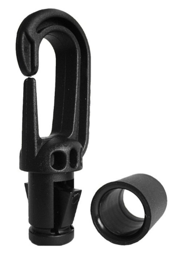 Afbeeldingen van Karabijnhaak Elastisch koord Ø8MM