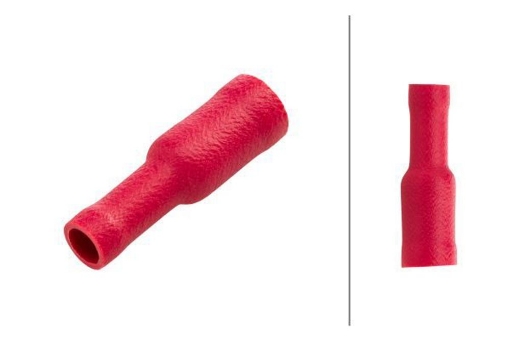 Afbeeldingen van Kogelstekker kabelschoen Ø 4mm²  Rood