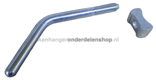 Afbeeldingen van Knevelbout M16 Neuswiel Knott + Blokje