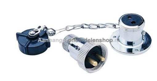 Afbeeldingen van Stekker/Contra Set  2 Polig Hella