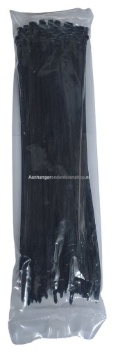 Afbeeldingen van Kabelbinders 4.8 x 370MM Zwart 100ST
