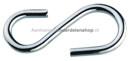 Afbeeldingen van S-Haak Ø3.8 x 40MM Verzinkt