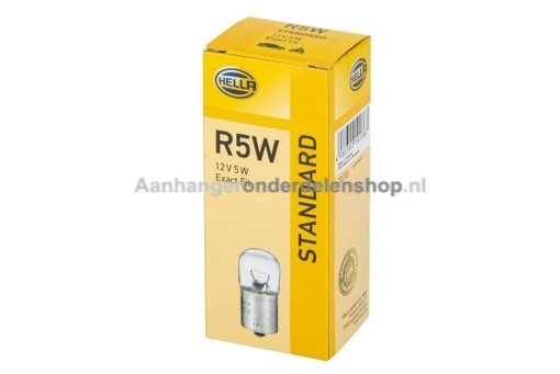 Afbeeldingen van Gloeilamp Hella 12V 5W  10 Stuks