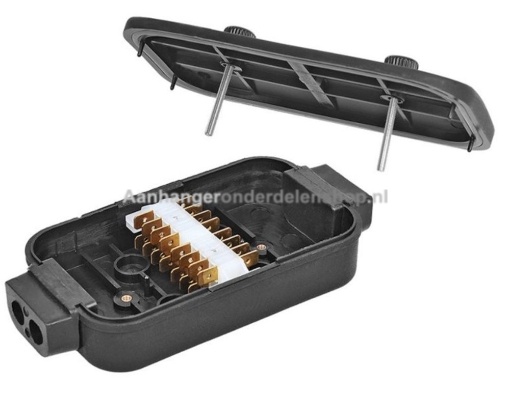 Afbeeldingen van Verdeeldoos 8 x 4 polig Schuifstekker