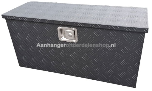Afbeeldingen van Disselkist 840x310x400MM Aluminium BLACK