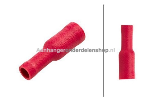 Afbeeldingen van Kogelstekker kabelschoen Ø 4mm²  Rood