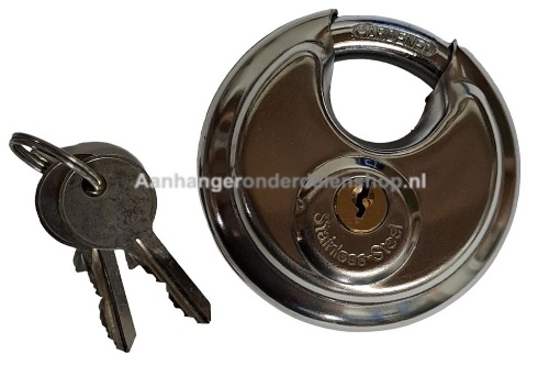 Afbeeldingen van Discusslot 70MM RVS