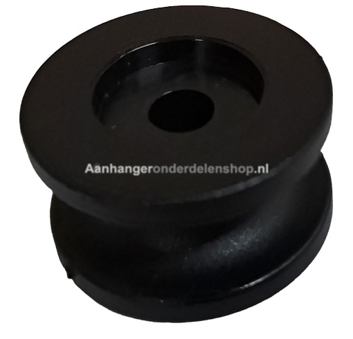 Afbeeldingen van Rondknop, Koordhouder, 2 x 25MM Zwart