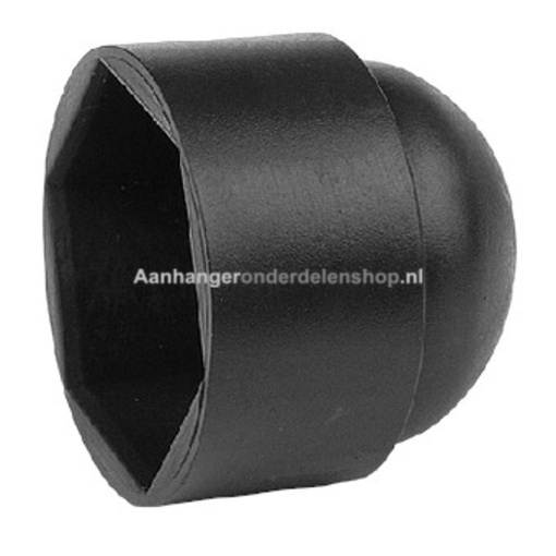 Afbeeldingen van Bout en Moerkappen M12 SW19  Zwart