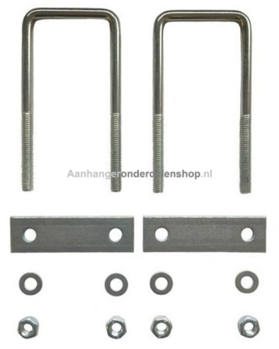 Afbeeldingen van Disselkist MontageSet U-bout M8 120x50MM