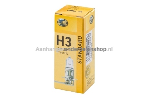Afbeeldingen van Gloeilamp Hella 12V 55W H3