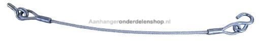 Afbeeldingen van Achterbordkabel, Achterklepkabel 385MM