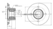 Afbeeldingen van Wielnaaf Knott 4 x 100  6B1302.017