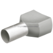 Afbeeldingen van Adereindhulzen Twin 2 x 4.0mm² 100 stuks