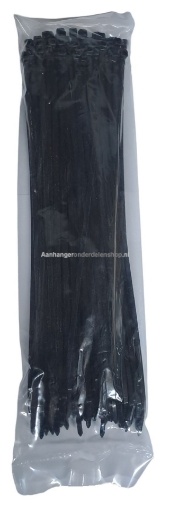 Afbeeldingen van Kabelbinders 4.8 x 370MM Zwart 100ST