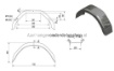 Afbeeldingen van Spatbord Enkelasser 200 x 750MM 5-kant