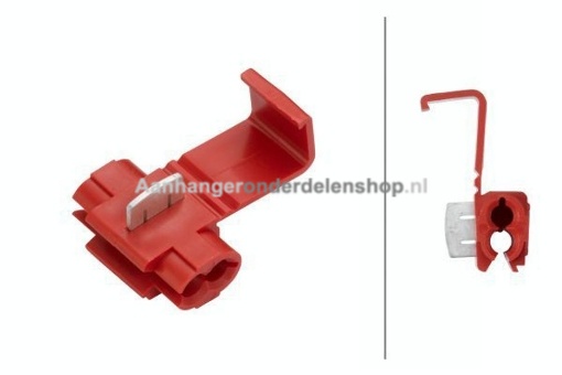 Afbeeldingen van Aftakklem 0,5-1,0mm² Rood  10 stuks