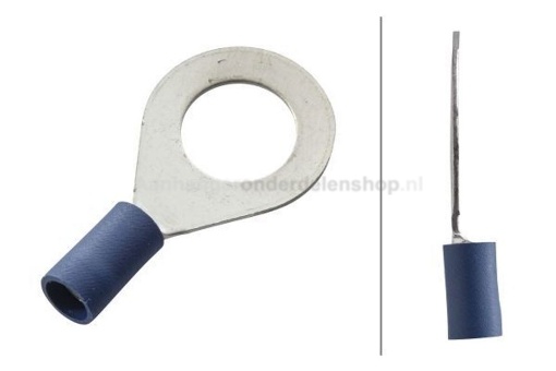 Afbeeldingen van Oogkabelschoen M10 Blauw 10 stuks