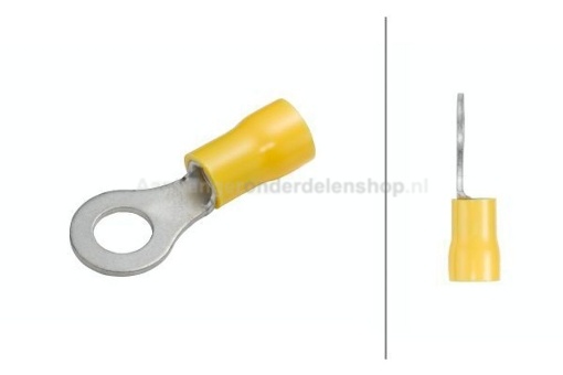 Afbeeldingen van Oogkabelschoen M6 Geel 10 stuks