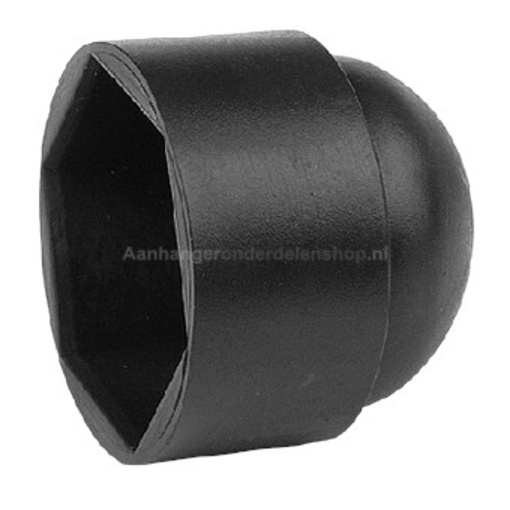 Afbeeldingen van Bout en Moerkappen M12 SW19  Zwart