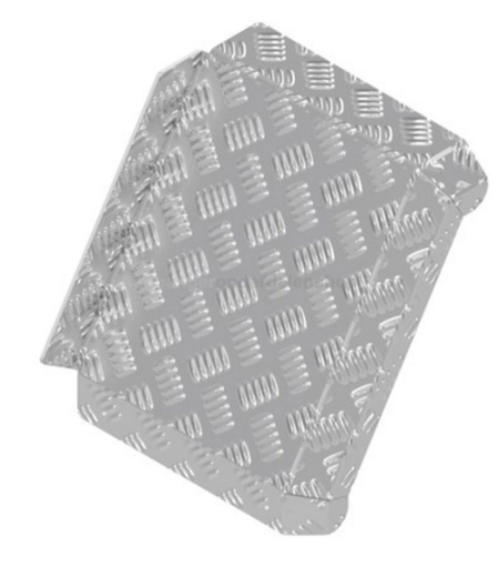 Afbeeldingen van Spatschild Aluminium 310 x 290MM Hapert