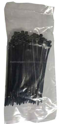 Afbeeldingen van Kabelbinders 3.6 x 140MM Zwart 100ST