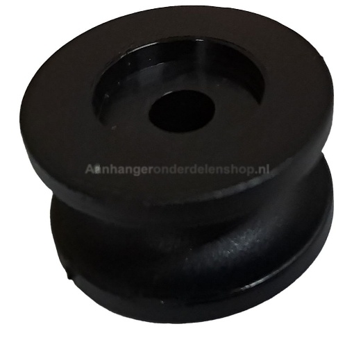 Afbeeldingen van Rondknop, Koordhouder, 2 x 25MM Zwart