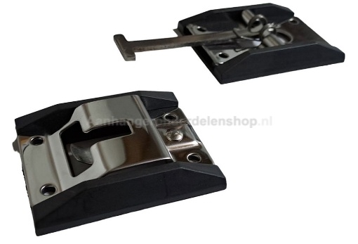 Afbeeldingen van Deurvastzetter, Deurhouder RVS 119MM Set